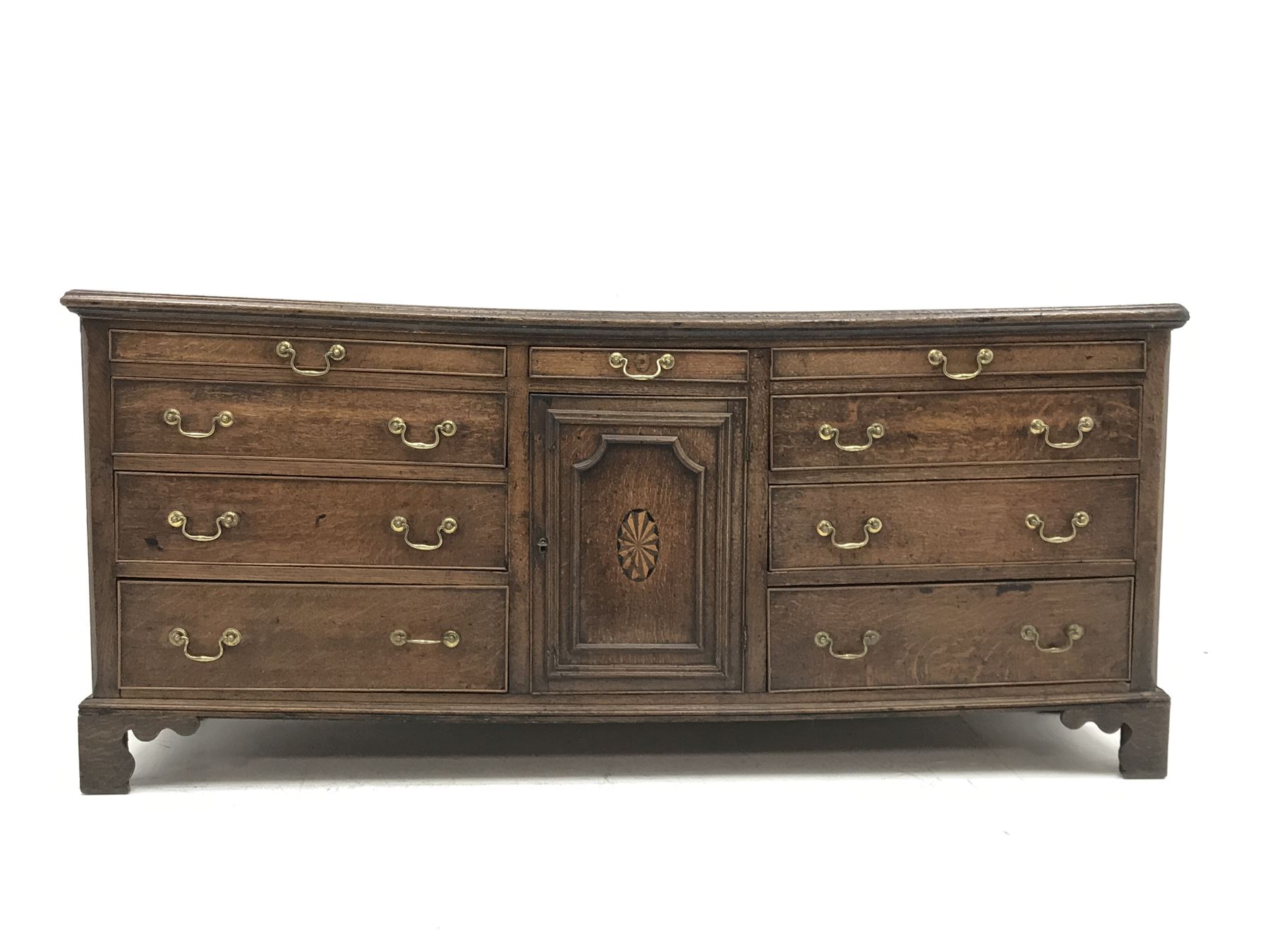 George III Lancashire oak dresser base - Image 3 of 3