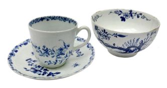 18th century Worcester coffee cup and saucer