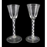 Two 18th century drinking glasses
