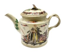 18th century creamware teapot