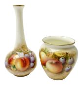 Two Royal Worcester vases