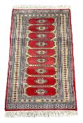 Persian red and yellow ground Bokhara rug