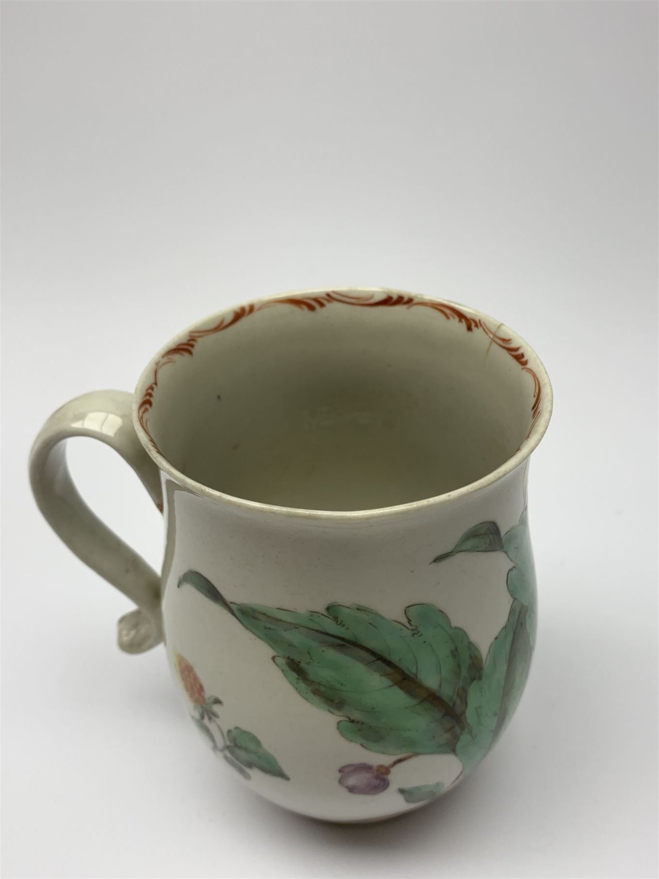 18th century porcelain mug - Image 4 of 8