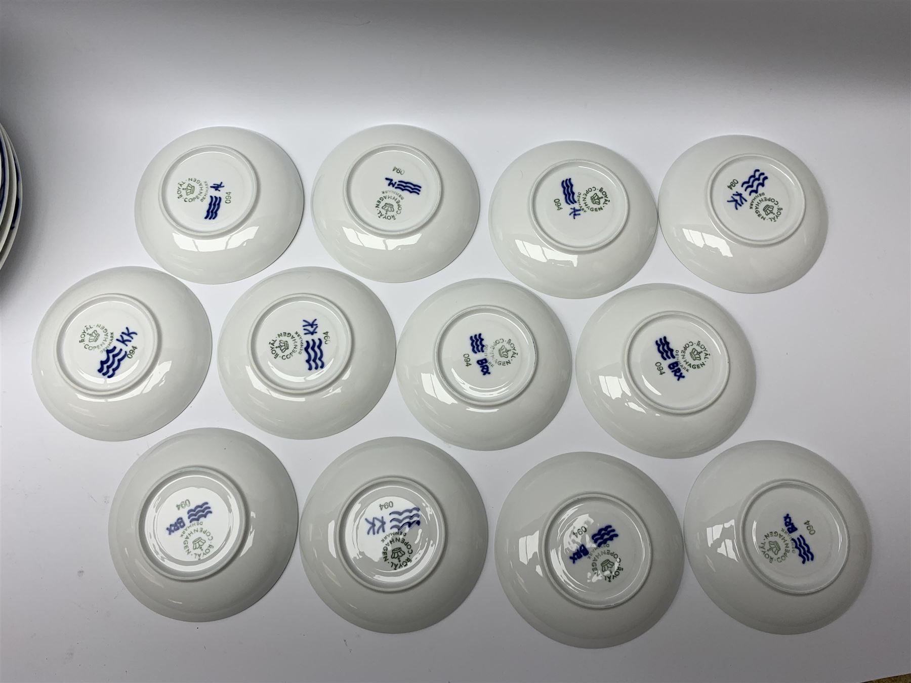 Royal Copenhagen tea and dinner service for twelve place settings - Image 11 of 14