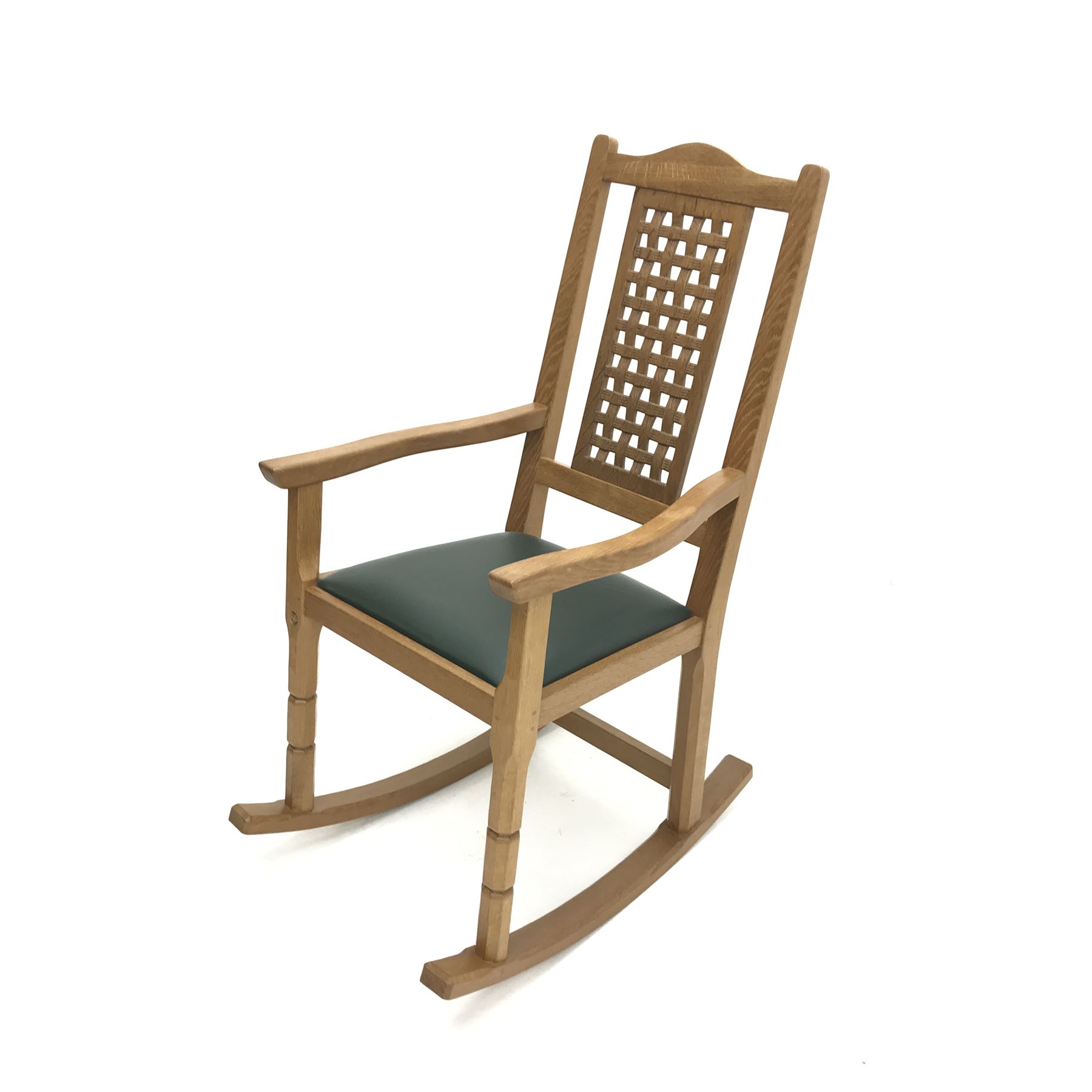 'Foxman' oak rocking chair - Image 2 of 6