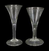 Two 18th century drinking glasses