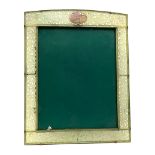 Early 20th century Chinese jade mounted photograph frame