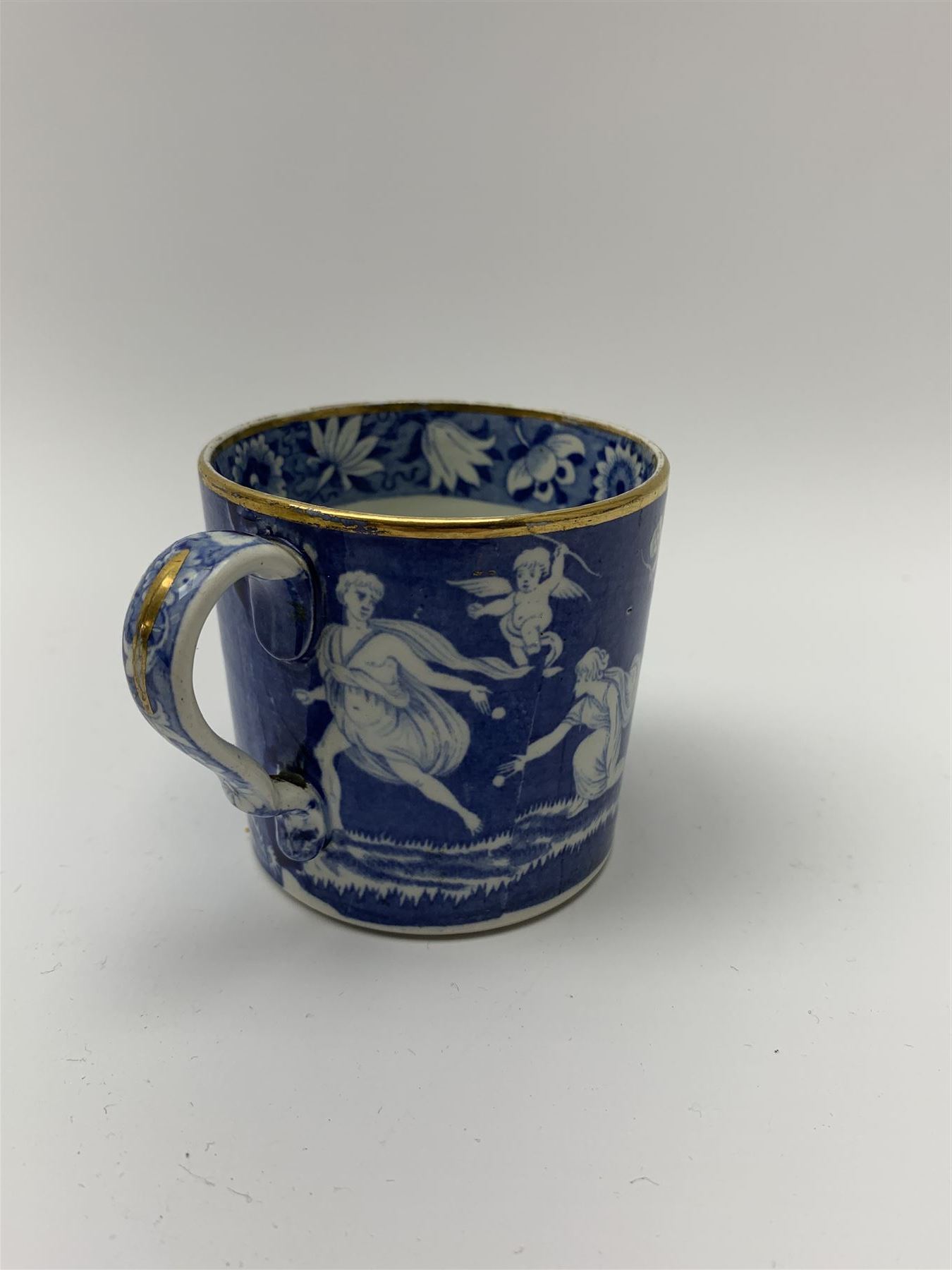 Early 19th Century Spode coffee can and saucer - Image 5 of 8