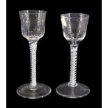 Two 18th century drinking glasses