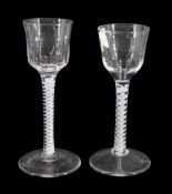 Two 18th century drinking glasses