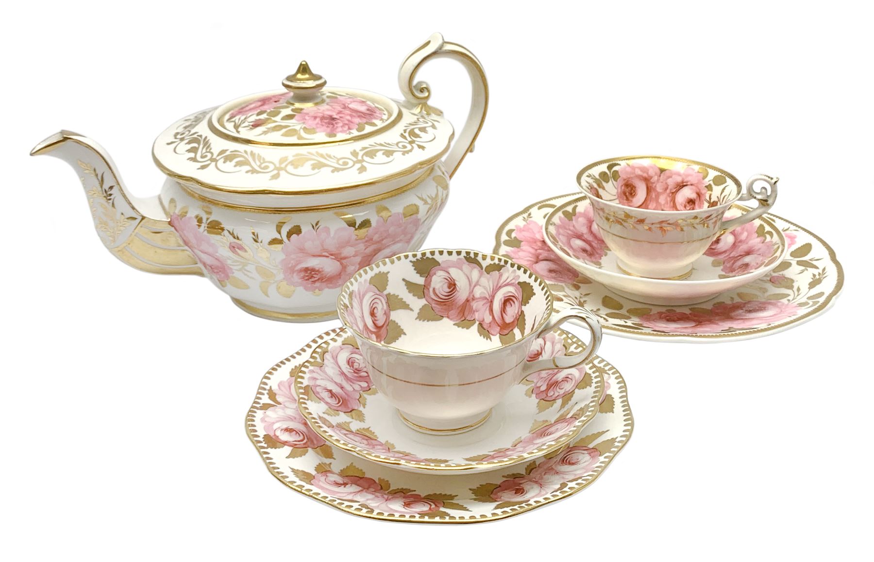 Early 19th century Daniel tea set for one