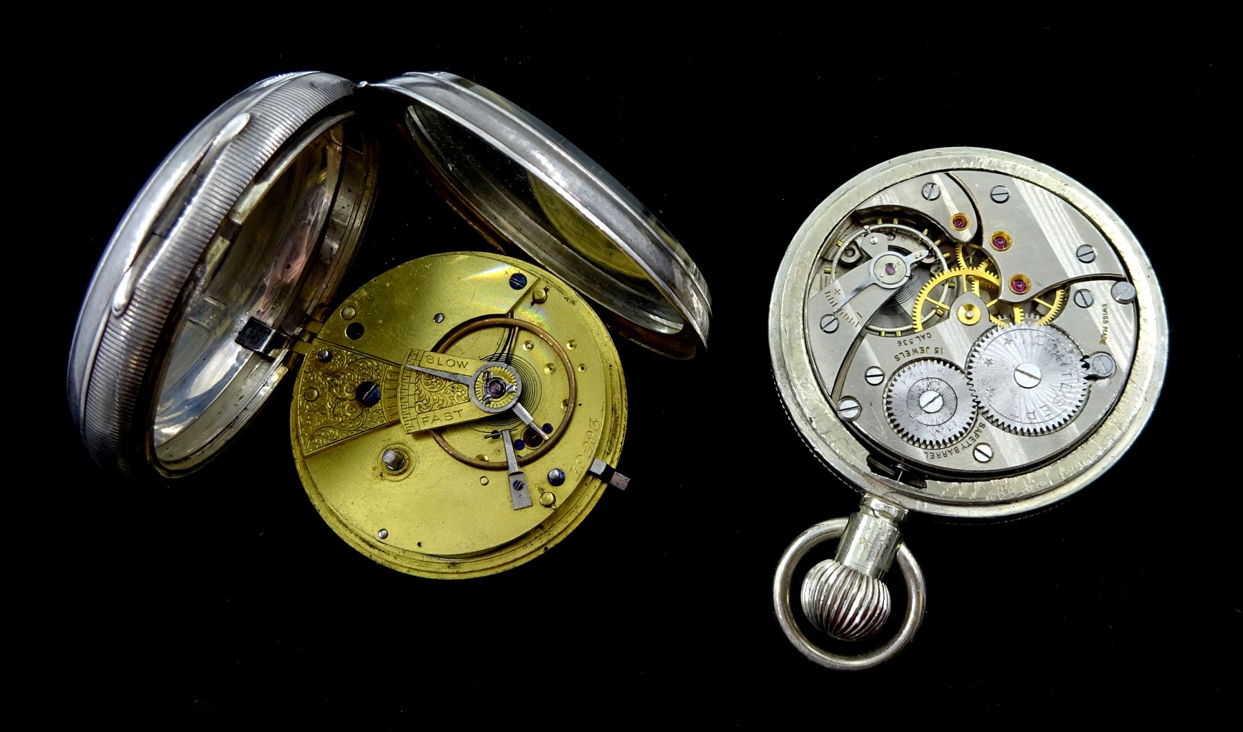 Victorian silver open face lever pocket watch - Image 3 of 3