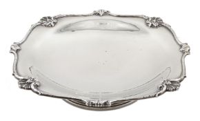 Silver pedestal dish