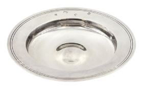 Silver Armada dish by William Comyns & Sons Ltd