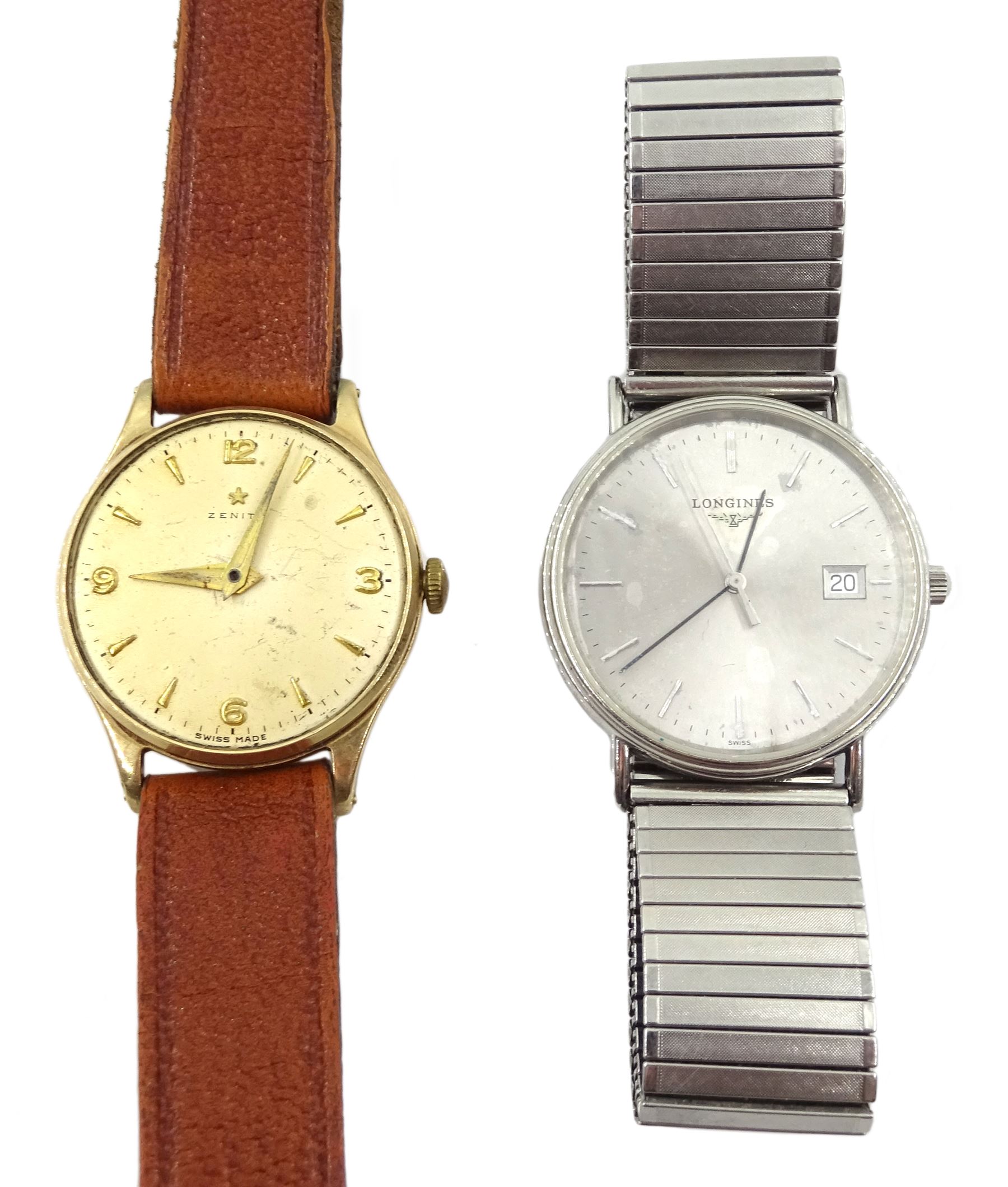 Zenith 9ct gold gentleman's manual wind wristwatch
