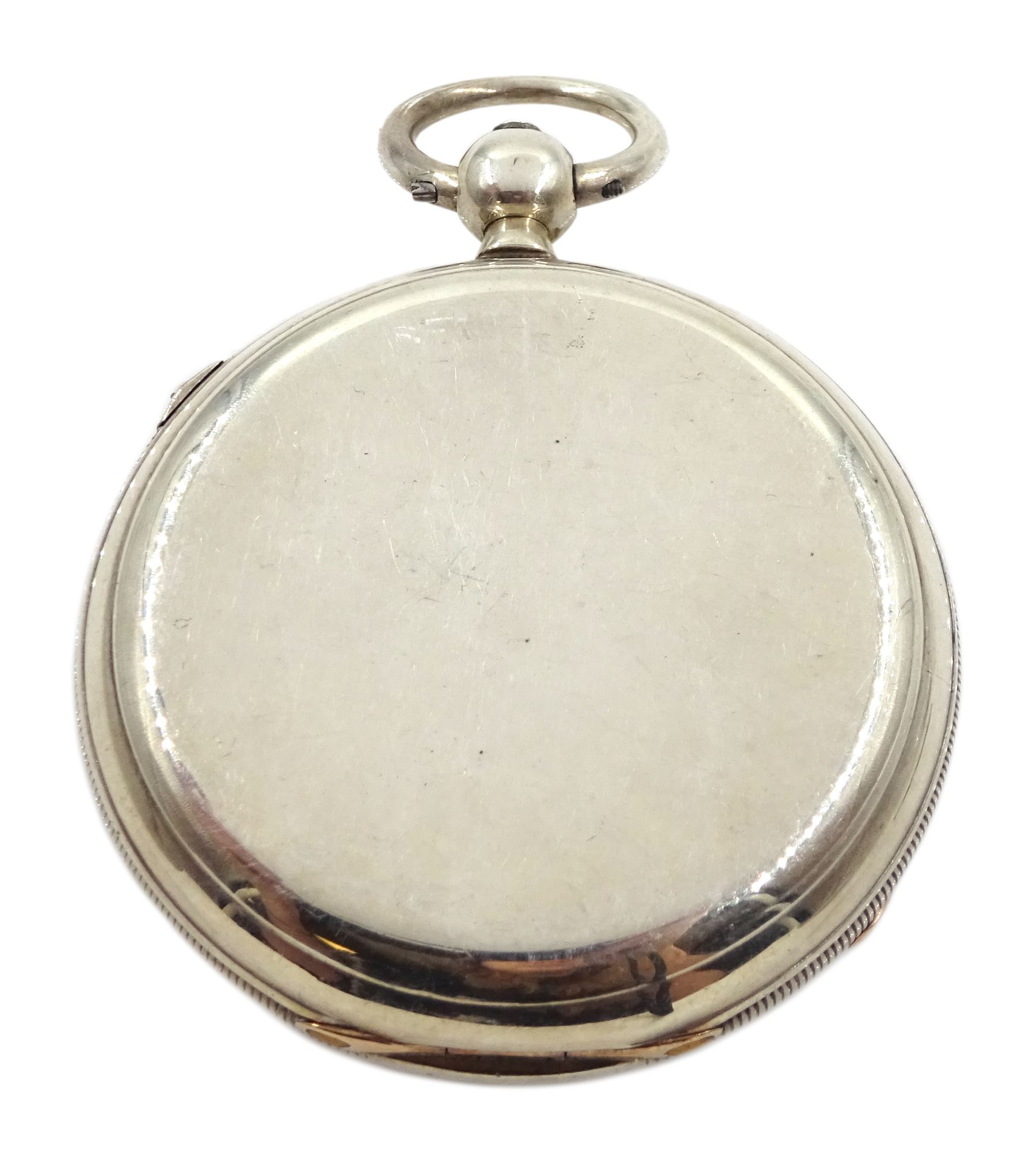 Victorian silver centre seconds key wound chronograph pocket watch by Masters & Co - Image 2 of 4