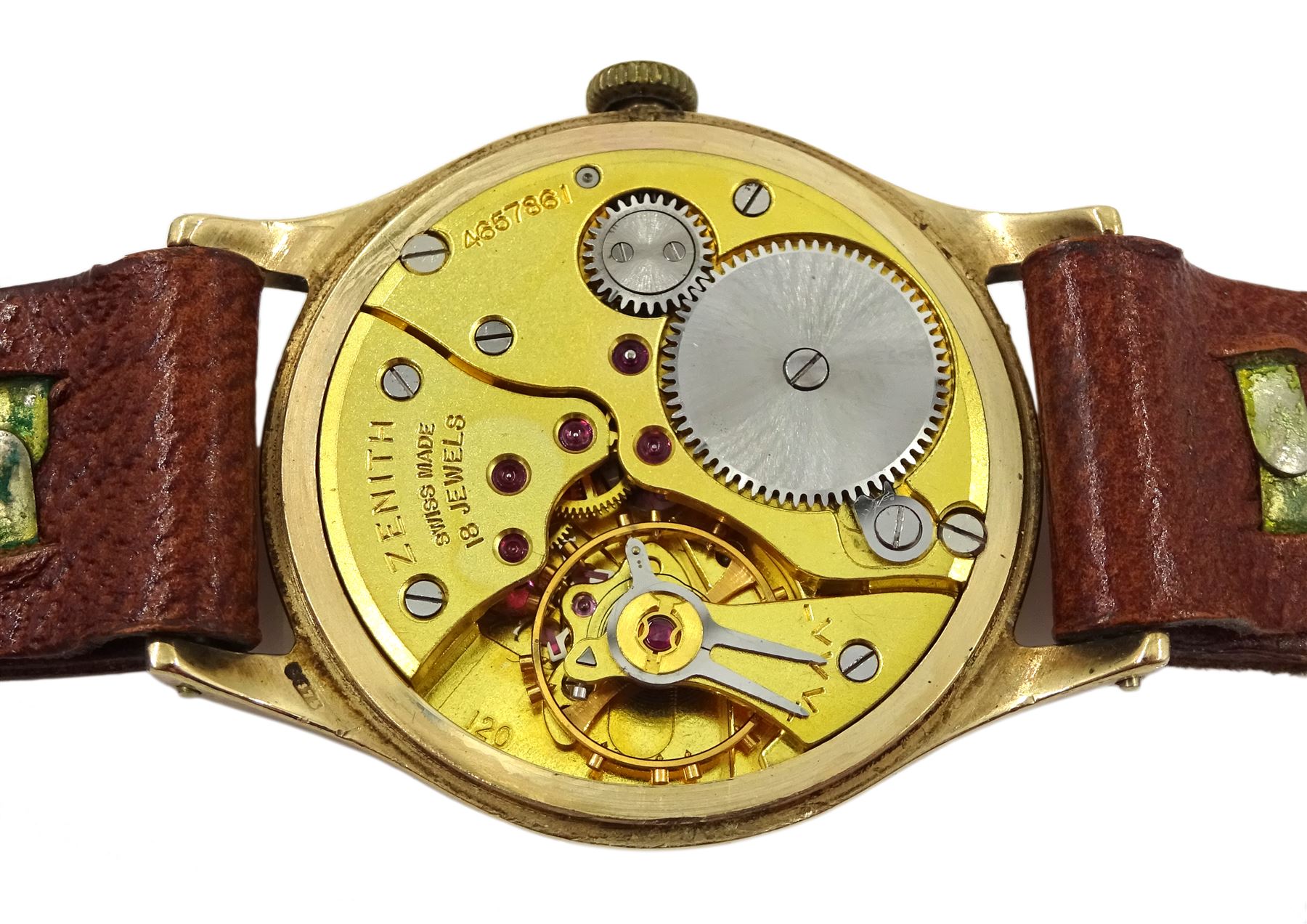 Zenith 9ct gold gentleman's manual wind wristwatch - Image 3 of 3