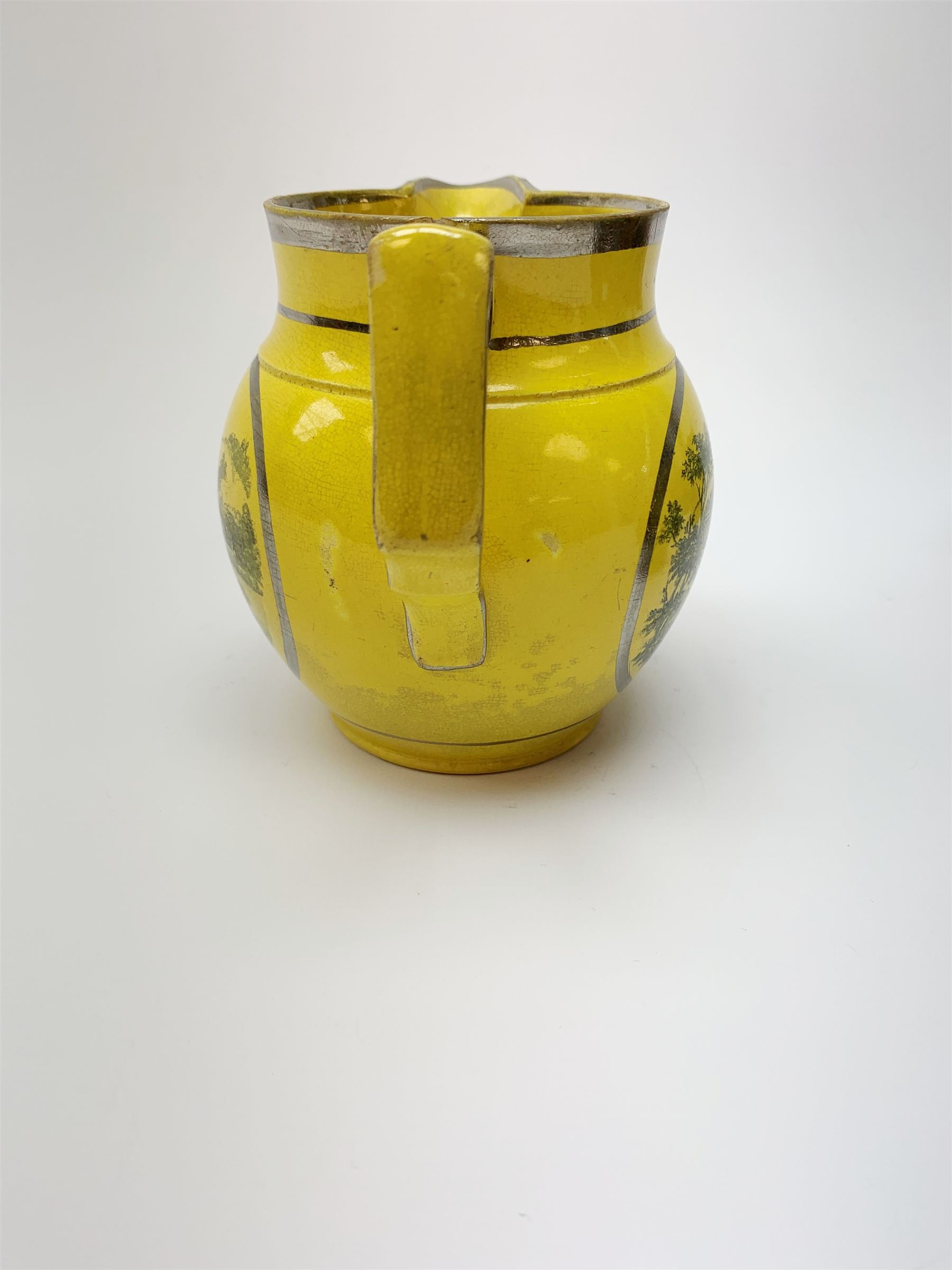 An early 19th century Staffordshire yellow ground jug - Image 6 of 14