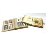 Album containing two-hundred and thirty Edwardian and later postcards including real photographic an