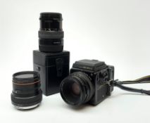 'Zenza Bronica SQ-B' camera fitted with 'Zenza Bronica Zenzanon-PS 1:28 f=80mm' lens