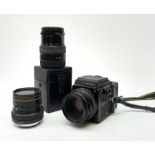 'Zenza Bronica SQ-B' camera fitted with 'Zenza Bronica Zenzanon-PS 1:28 f=80mm' lens