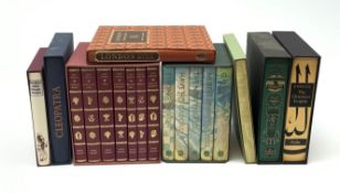 Folio Society - eight slip cases including Jane Austen in six volumes