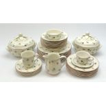 A Villeroy & Boch dinner wares decorated in the Petite Fleur pattern