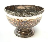 An early 20th century Barker Ellis Silver Co Ltd silver plated punch bowl