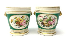 A pair of cache pots