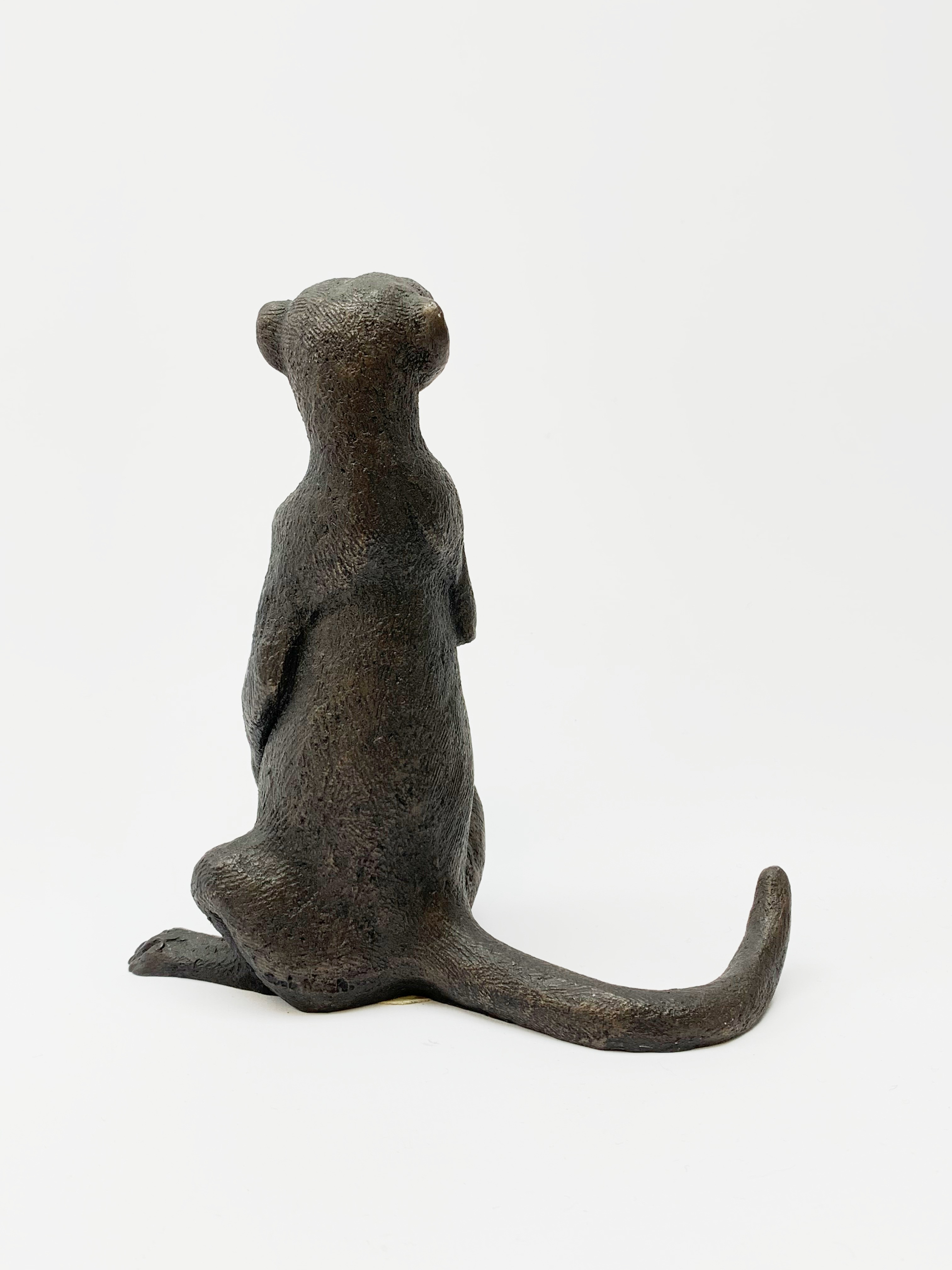 A Suzie Marsh bronzed sculpture modelled as a Meercat - Image 9 of 10