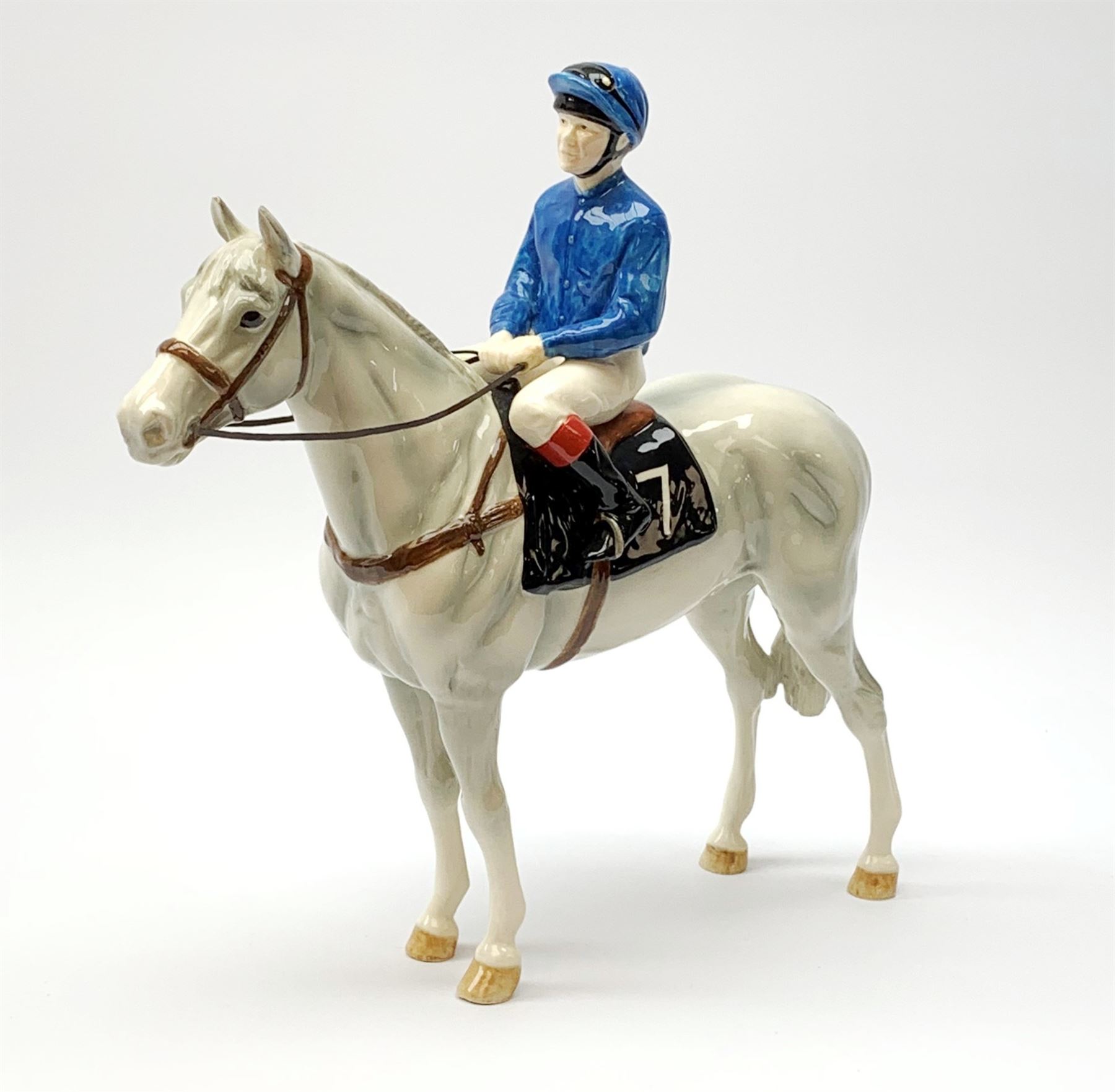 A limited edition John Beswick jockey on horseback