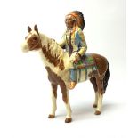 A Beswick Native American on horseback