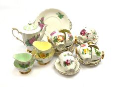 Royal Standard Harry Wheatcroft 'World Famous Roses' tea and coffee wares