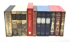 Folio Society - eight slip cases including The Hittites