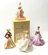 A group of four Coalport figurines