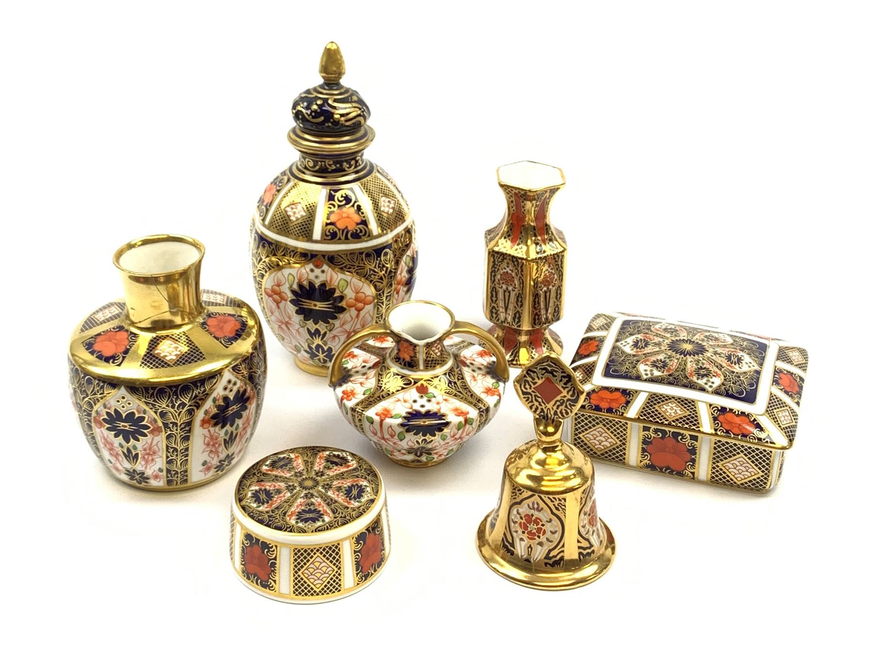 A selection of Imari pattern Royal Crown Derby