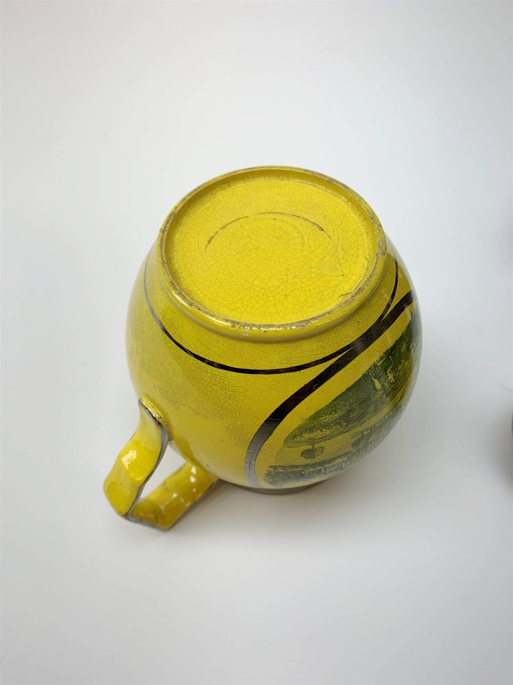 An early 19th century Staffordshire yellow ground jug - Image 5 of 14