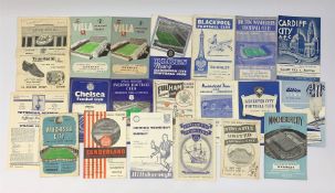 Twenty 1950s and later football programmes