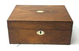 A late Victorian walnut box