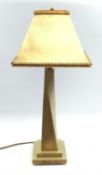 A two tone gilt table lamp