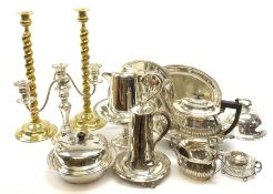 A selection of assorted silver plate