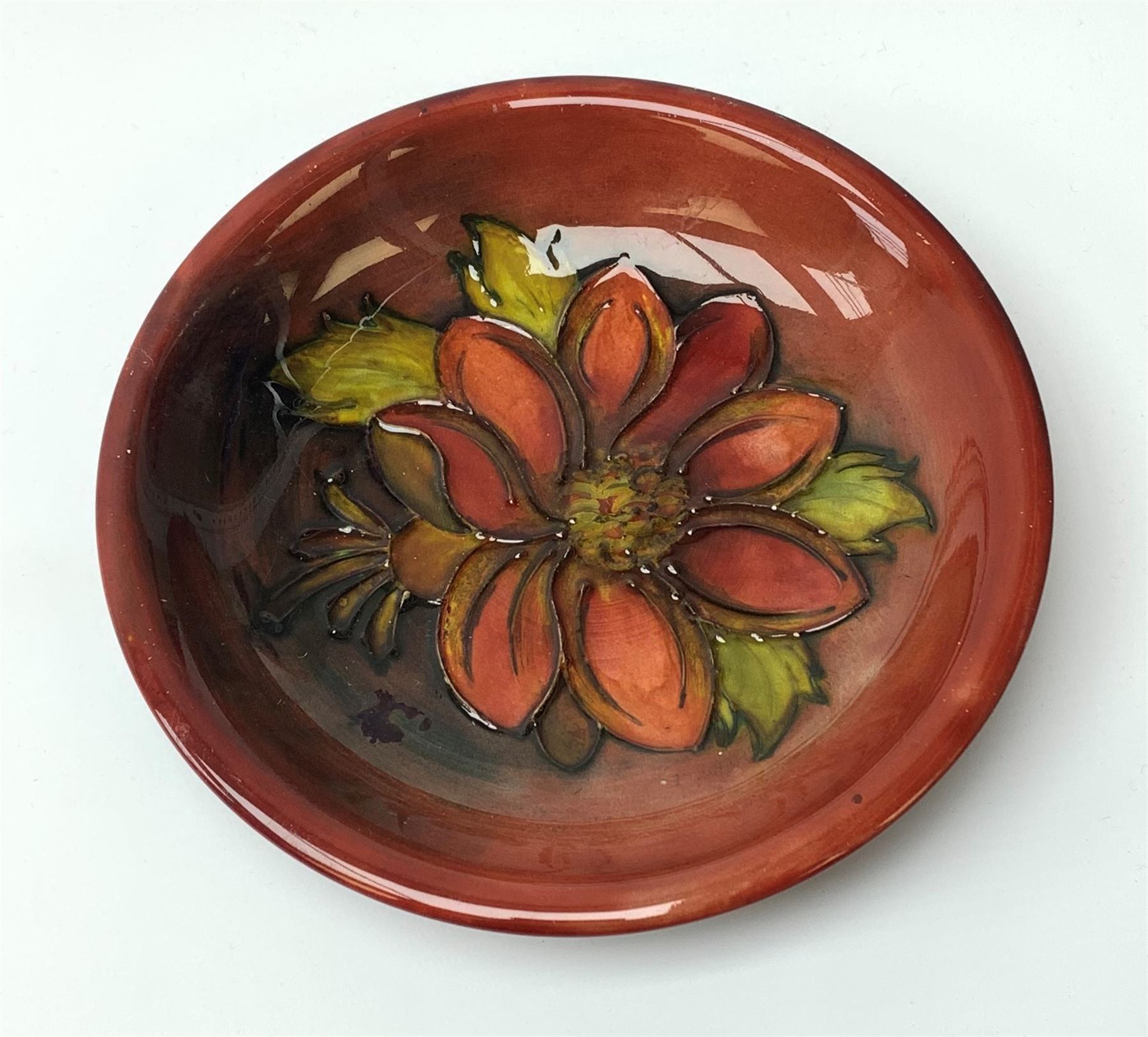 A Moorcroft flambe dish