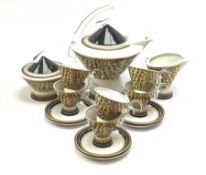 A Chech Republic Thun Studio Leopard print tea set