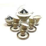 A Chech Republic Thun Studio Leopard print tea set