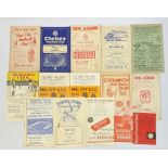 Fifteen 1950s and later football programmes including Accrington Stanley at Brentford 24th October 1