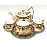 A Victorian Wedgwood Imari pallet cabaret tea set for one