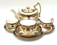 A Victorian Wedgwood Imari pallet cabaret tea set for one