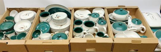 A large quantity of Denby Greenwheat tea and dinner wares