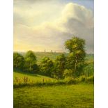 Howard Wood (British 20th century): View from the Heath (towards Wakefield)