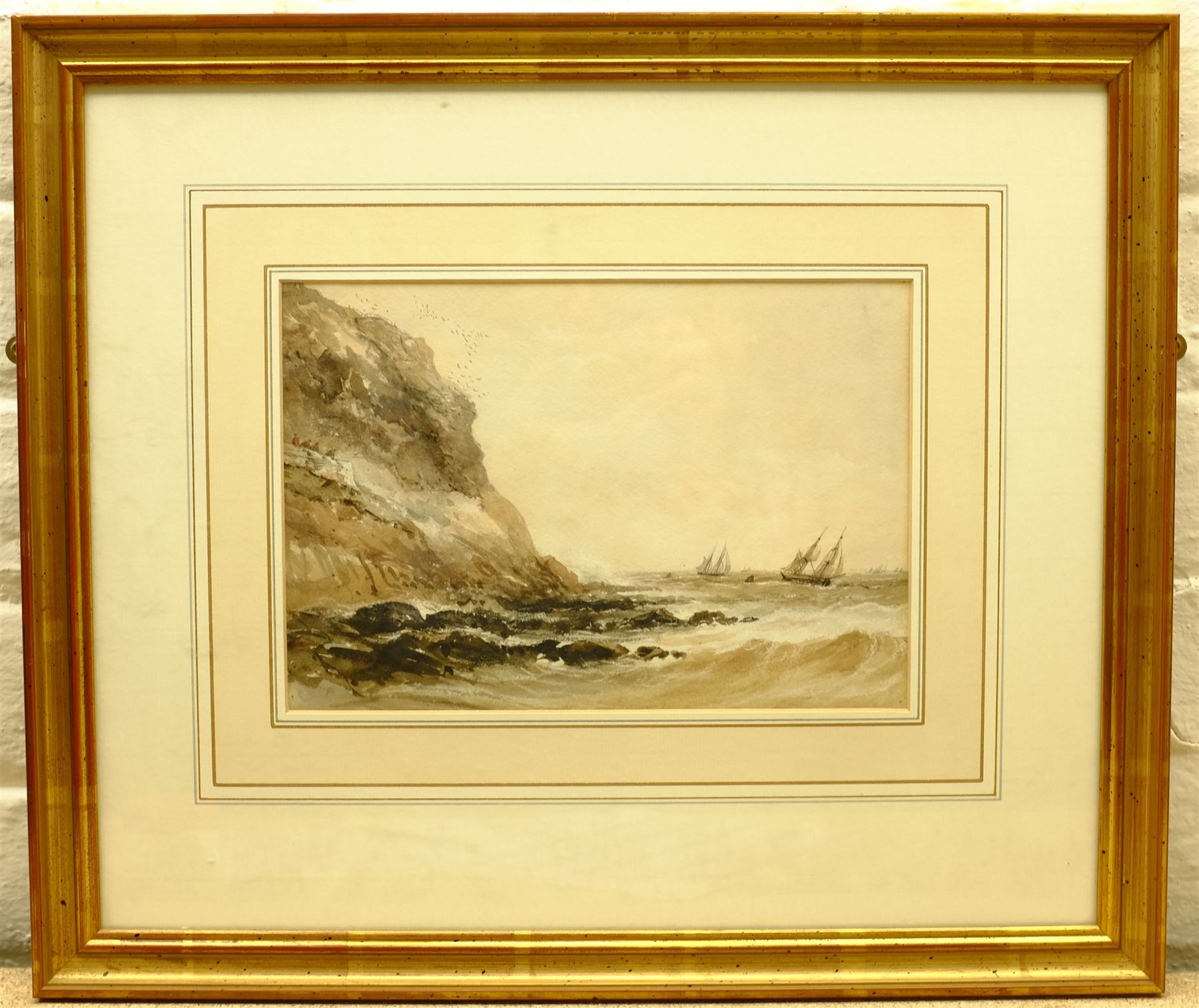 Henry Barlow Carter (British 1804-1868): Shipping in Distress off the Coast - Image 2 of 2